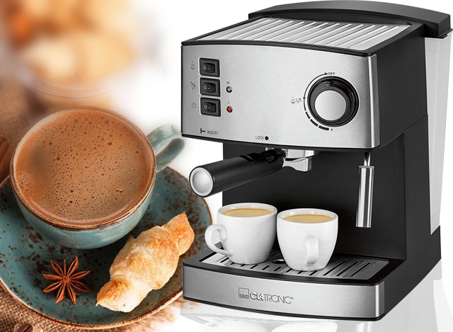 Machine à café et cappuccino en acier inoxydable, made in Germany