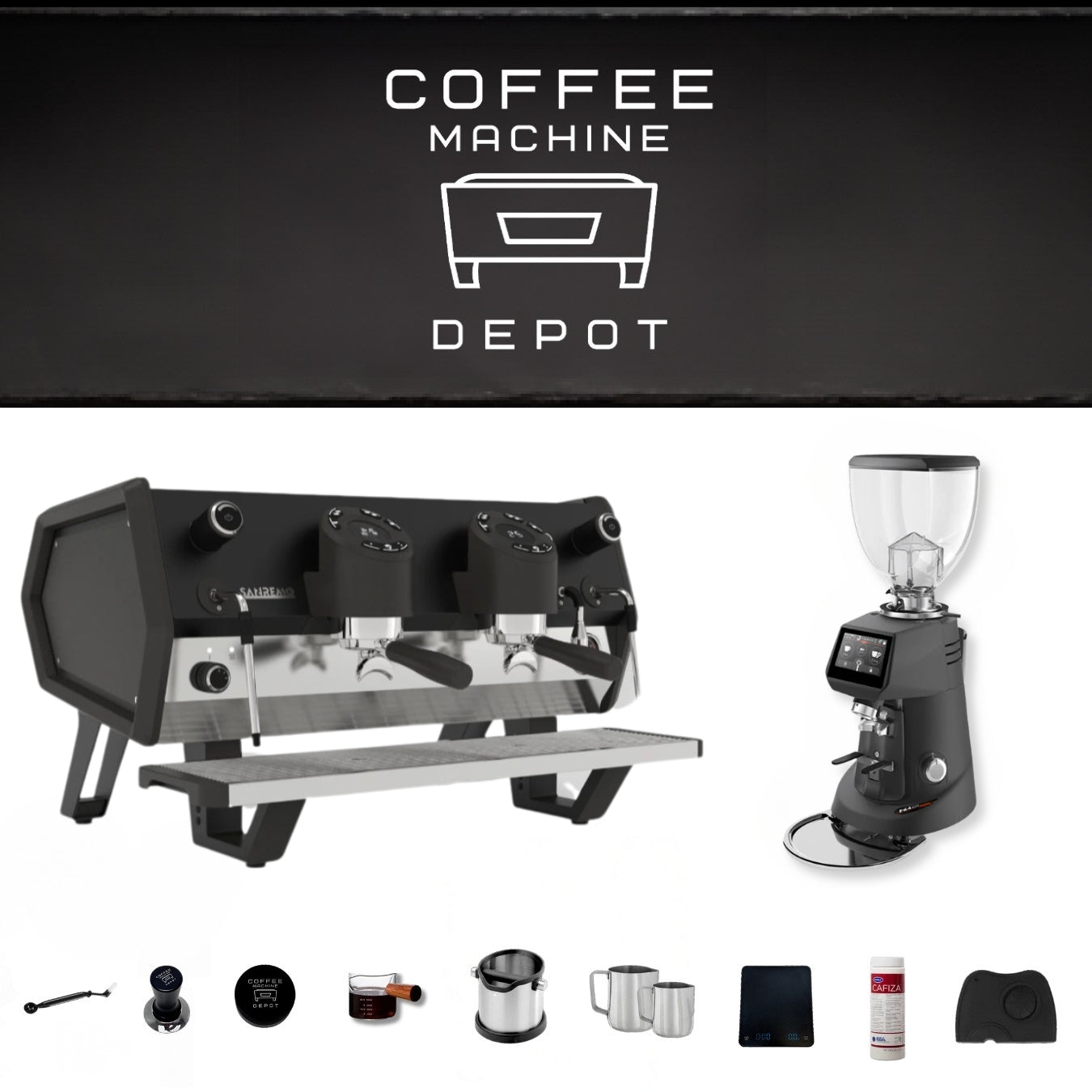 Sanremo D8 Commercial Espresso Machine & Fiorenzato F64 Evo Sense Grinder Combo Package