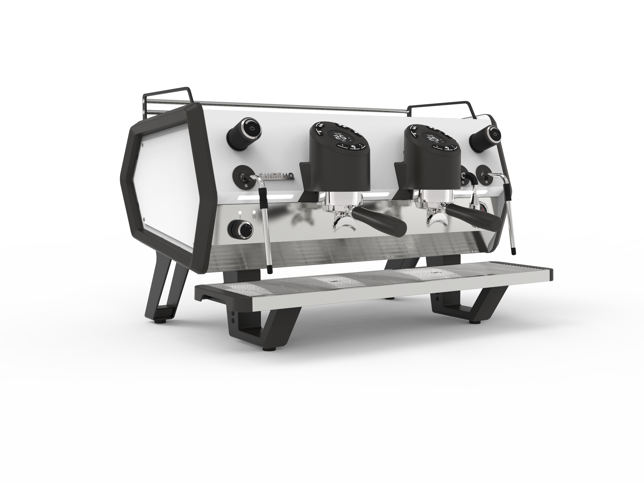 Sanremo D8 Pro 2 Group Commercial Espresso Machine - Black & White