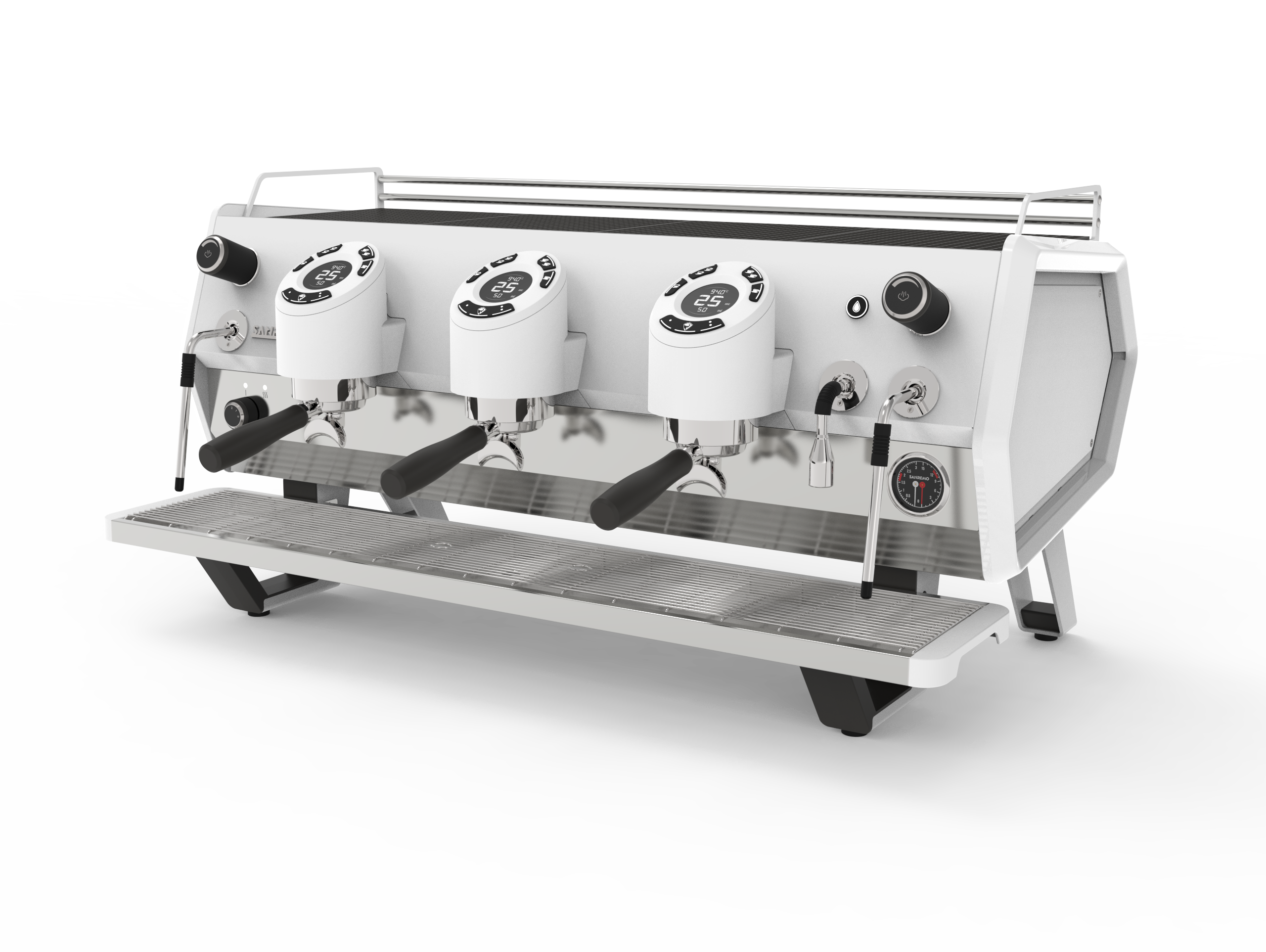 Sanremo D8 Pro 3 Group Commercial Espresso Machine - Total White